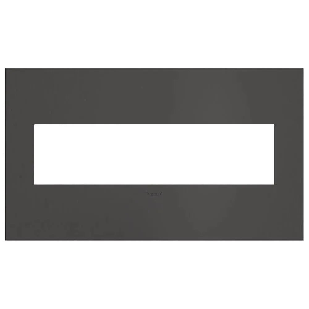 Legrand - adorne® Cast Metal Four-Gang Screwless Wall Plate - AWC4GBBN4 | Montreal Lighting & Hardware