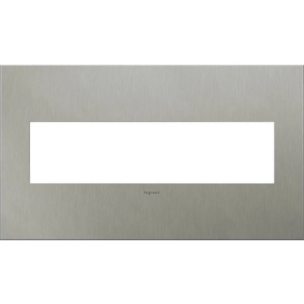 adorne® Cast Metal Four-Gang Screwless Wall Plate