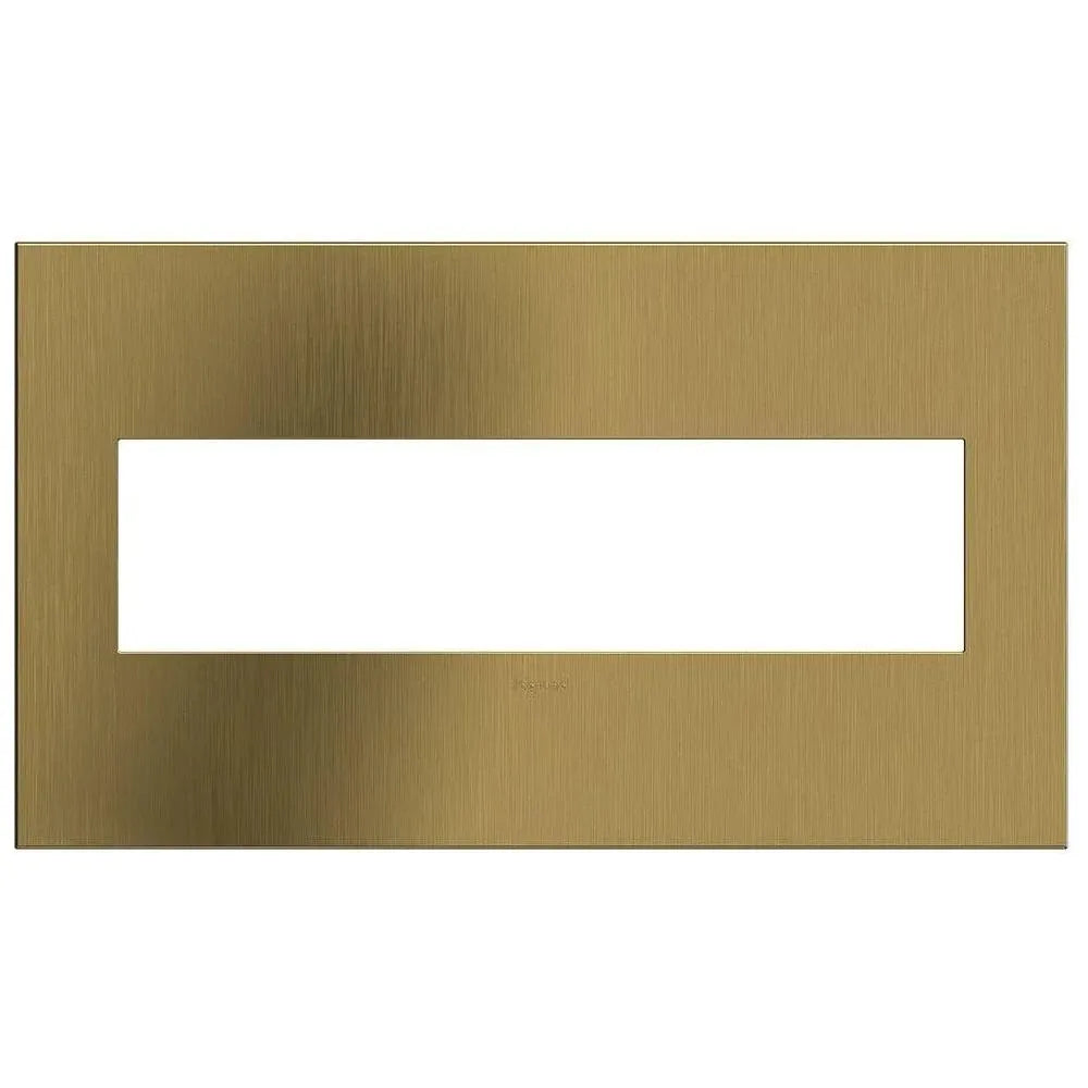 Legrand - adorne® Cast Metal Four-Gang Screwless Wall Plate - AWC4GBSB4 | Montreal Lighting & Hardware