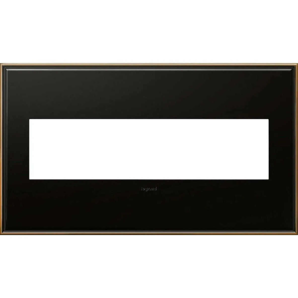 Legrand - adorne® Cast Metal Four-Gang Screwless Wall Plate - AWC4GOB4 | Montreal Lighting & Hardware