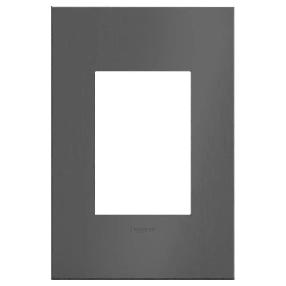 Legrand - adorne® Cast Metal One-Gang-Plus Screwless Wall Plate - AWC1G3BBN4 | Montreal Lighting & Hardware