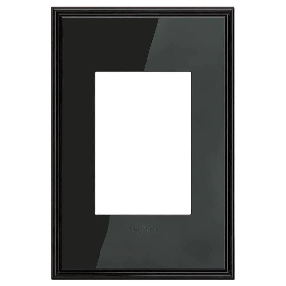 Legrand - adorne® Cast Metal One-Gang-Plus Screwless Wall Plate - AWC1G3BLN4 | Montreal Lighting & Hardware