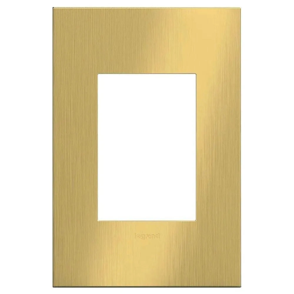 Legrand - adorne® Cast Metal One-Gang-Plus Screwless Wall Plate - AWC1G3BSB4 | Montreal Lighting & Hardware
