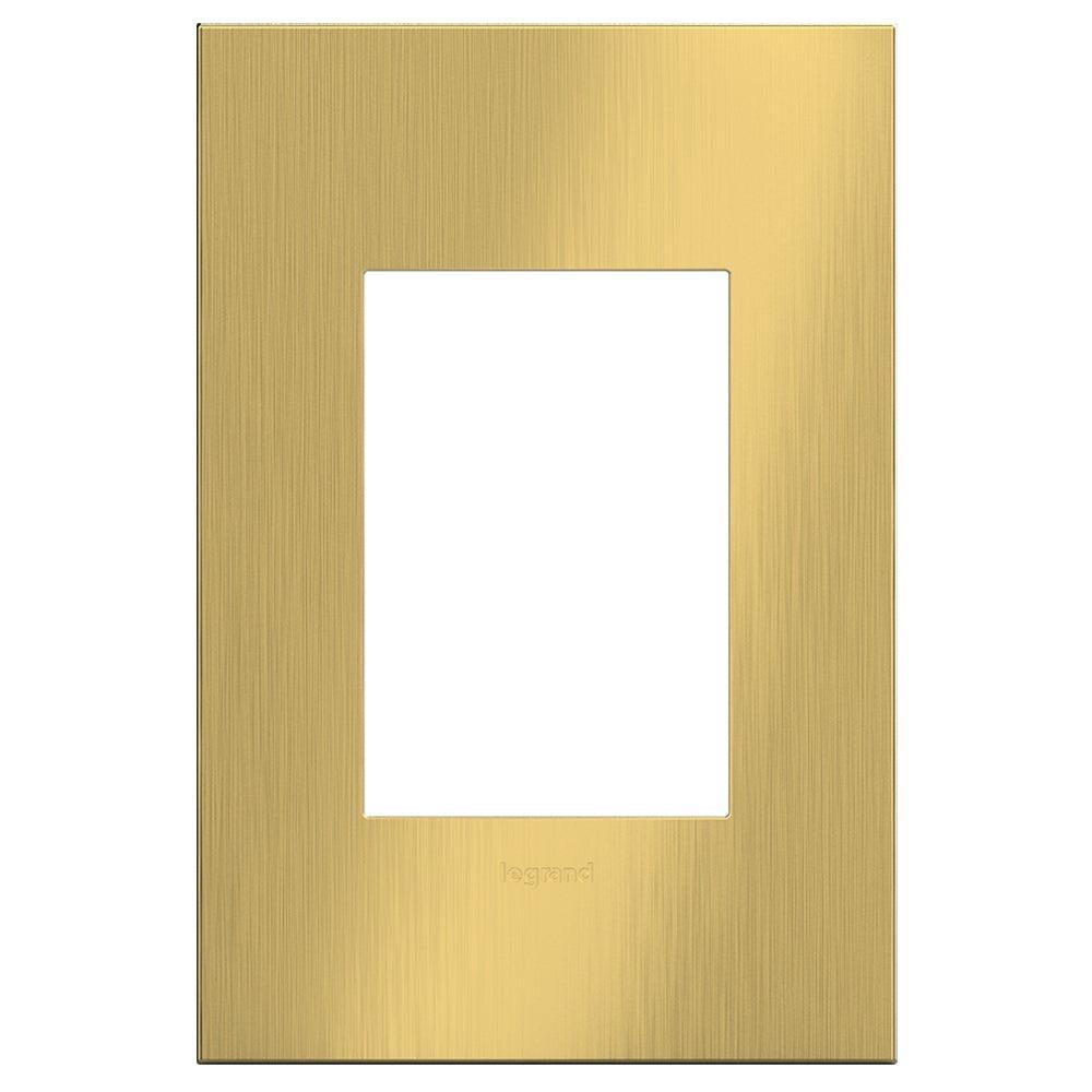 Legrand - adorne® Cast Metal One-Gang-Plus Screwless Wall Plate - AWC1G3BSB4 | Montreal Lighting & Hardware