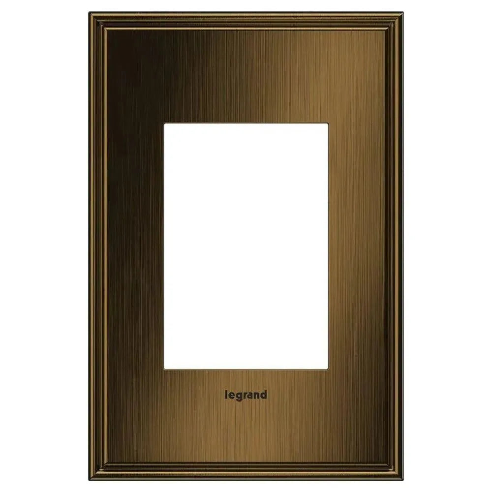 Legrand - adorne® Cast Metal One-Gang-Plus Screwless Wall Plate - AWC1G3COF4 | Montreal Lighting & Hardware