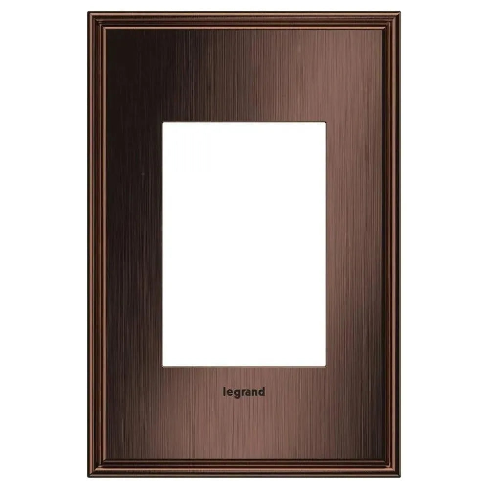 Legrand - adorne® Cast Metal One-Gang-Plus Screwless Wall Plate - AWC1G3MAC4 | Montreal Lighting & Hardware
