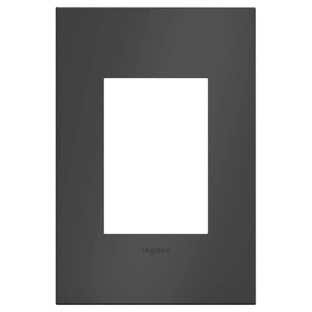 Legrand - adorne® Cast Metal One-Gang-Plus Screwless Wall Plate - AWC1G3SBL4 | Montreal Lighting & Hardware