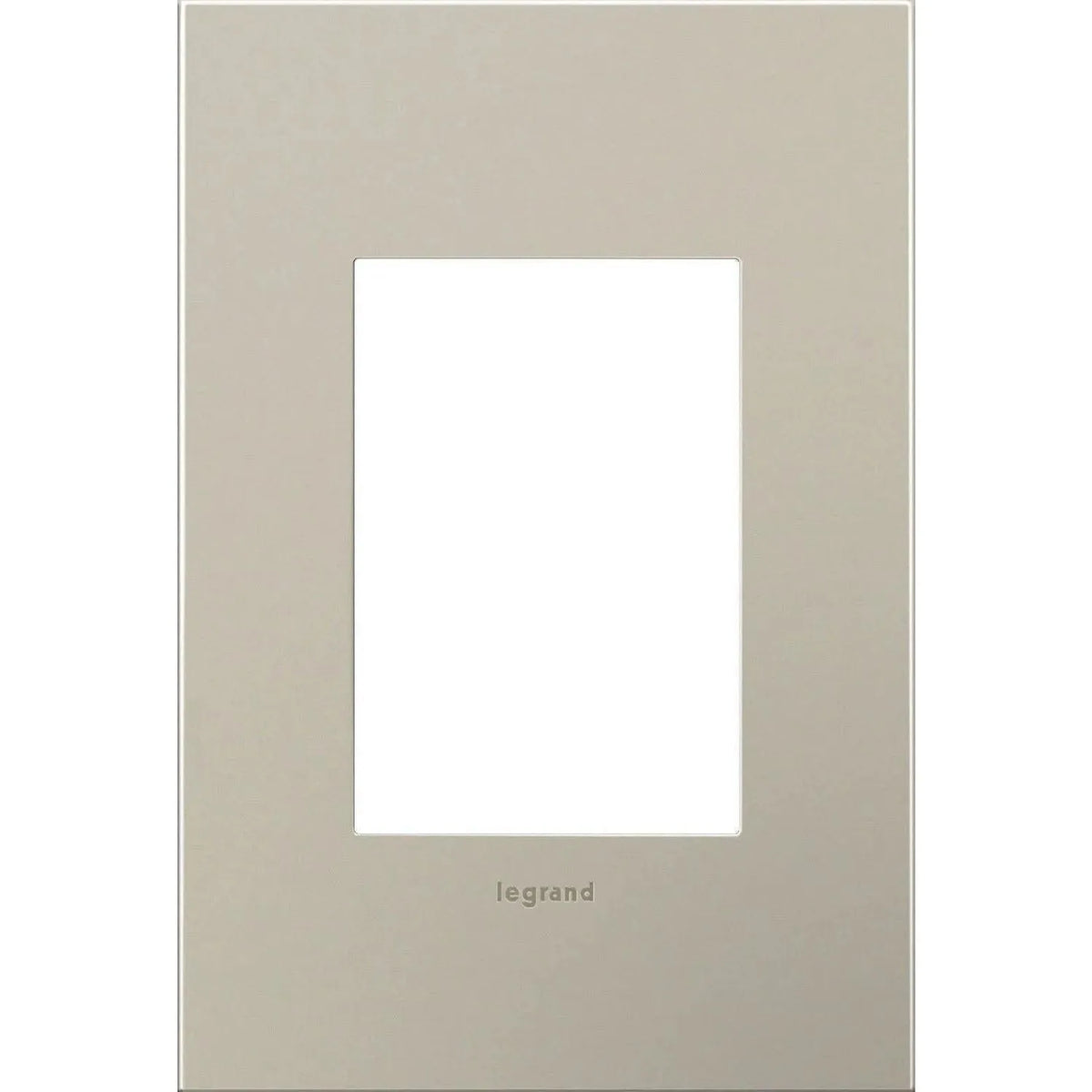 Legrand - adorne® Cast Metal One-Gang-Plus Screwless Wall Plate - AWC1G3SN4 | Montreal Lighting & Hardware