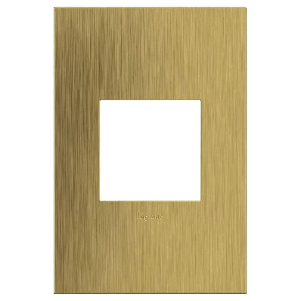 Legrand - adorne® Cast Metal One-Gang Screwless Wall Plate - AWC1G2BSB4 | Montreal Lighting & Hardware