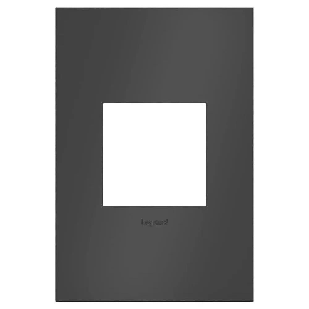 Legrand - adorne® Cast Metal One-Gang Screwless Wall Plate - AWC1G2SBL4 | Montreal Lighting & Hardware