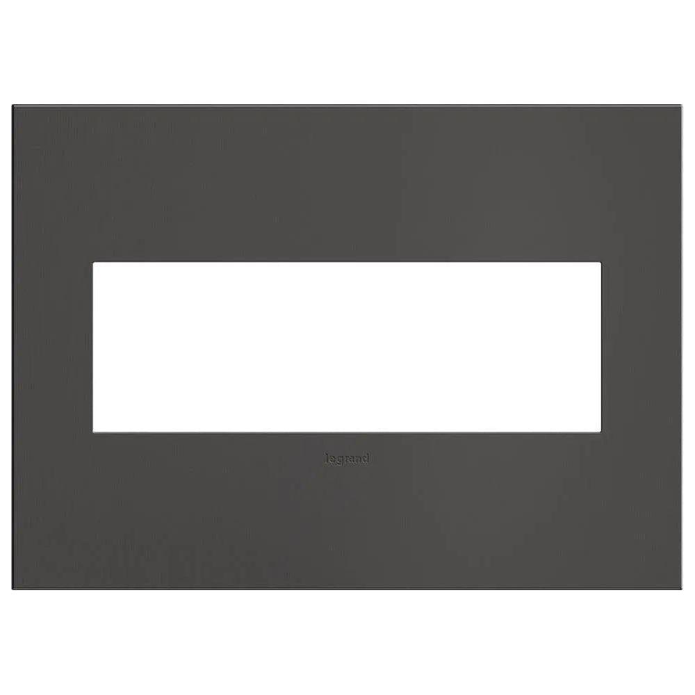 Legrand - adorne® Cast Metal Three-Gang Screwless Wall Plate - AWC3GBBN4 | Montreal Lighting & Hardware