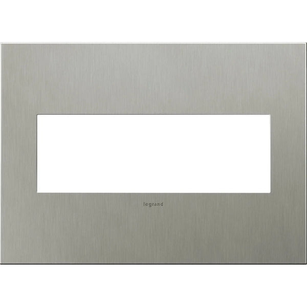 adorne® Cast Metal Three-Gang Screwless Wall Plate