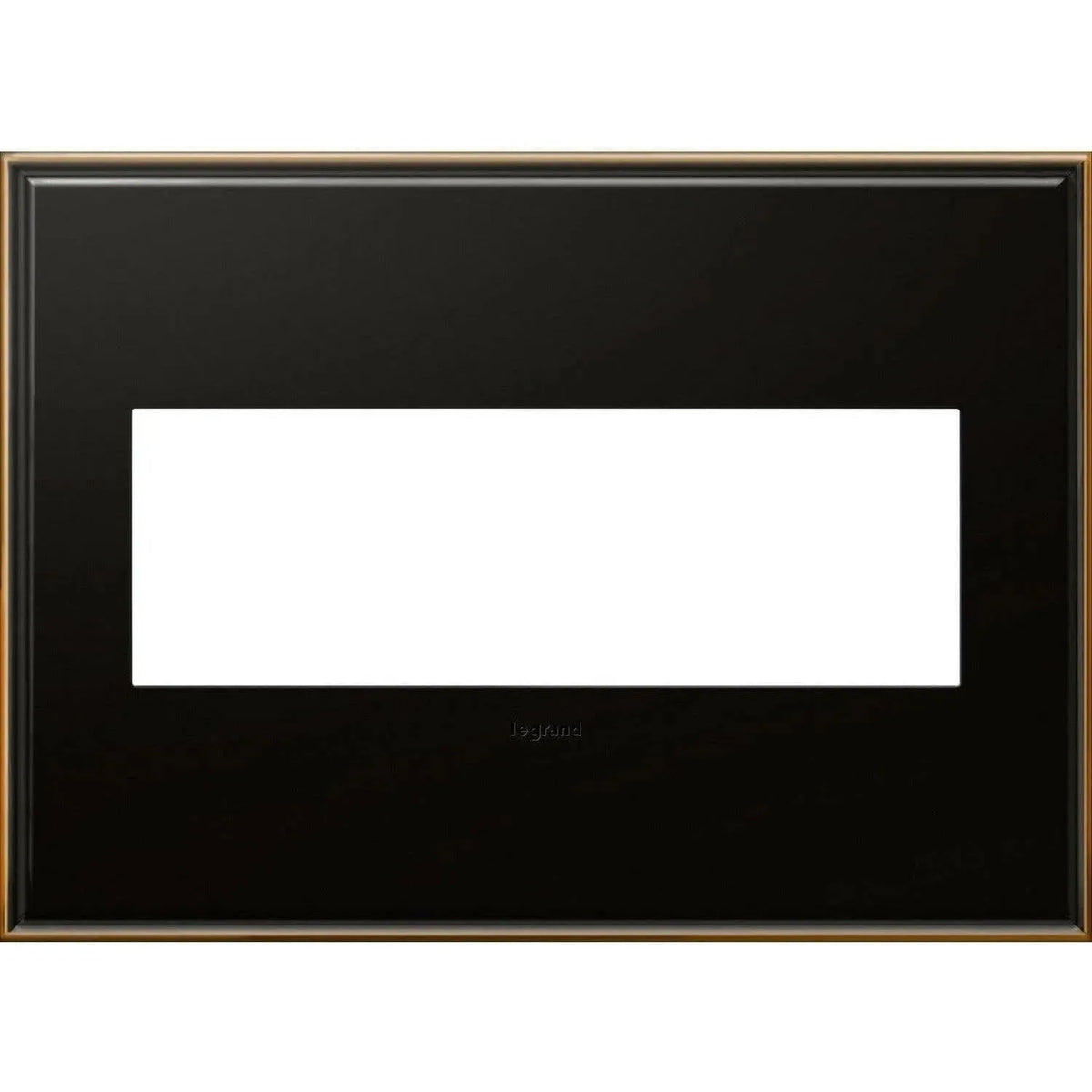 Legrand - adorne® Cast Metal Three-Gang Screwless Wall Plate - AWC3GOB4 | Montreal Lighting & Hardware