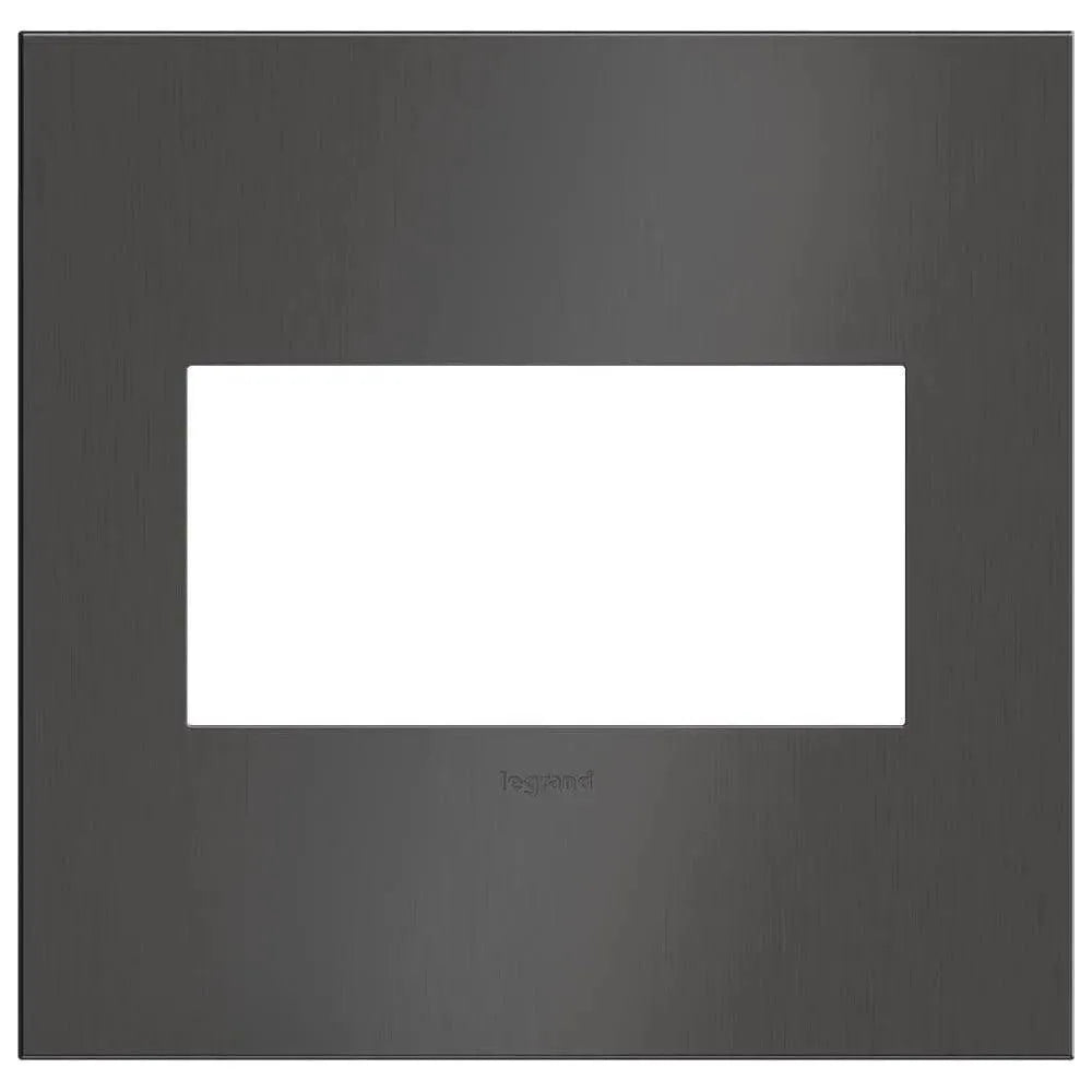 Legrand - adorne® Cast Metal Two-Gang Screwless Wall Plate - AWC2GBBN4 | Montreal Lighting & Hardware