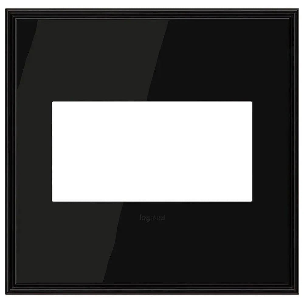 Legrand - adorne® Cast Metal Two-Gang Screwless Wall Plate - AWC2GBLN4 | Montreal Lighting & Hardware