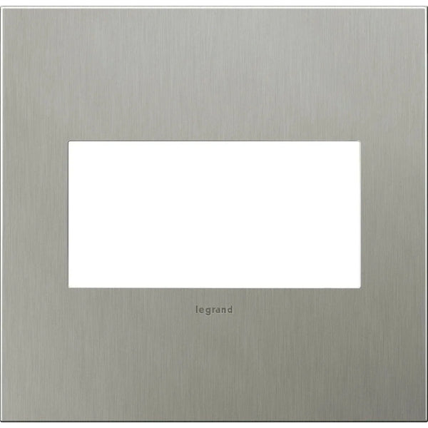 adorne® Cast Metal Two-Gang Screwless Wall Plate