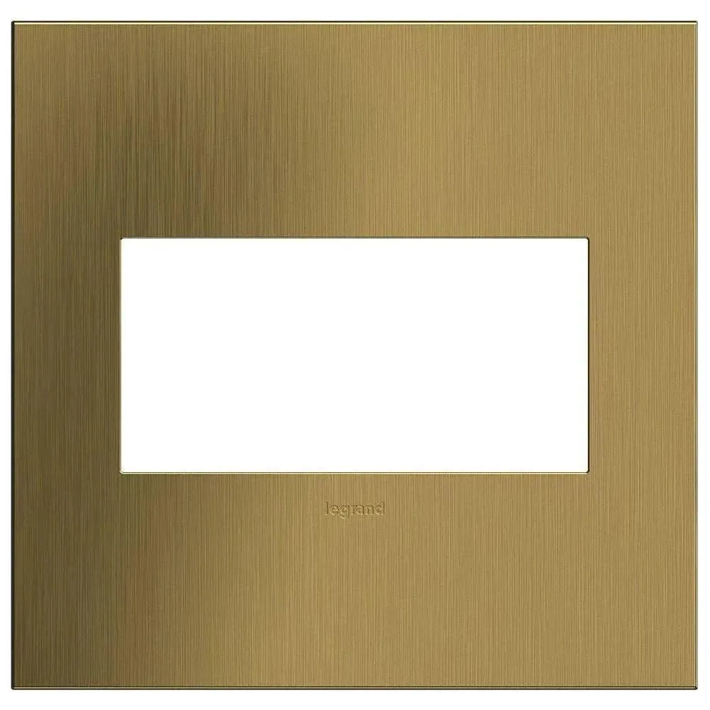 Legrand - adorne® Cast Metal Two-Gang Screwless Wall Plate - AWC2GBSB4 | Montreal Lighting & Hardware