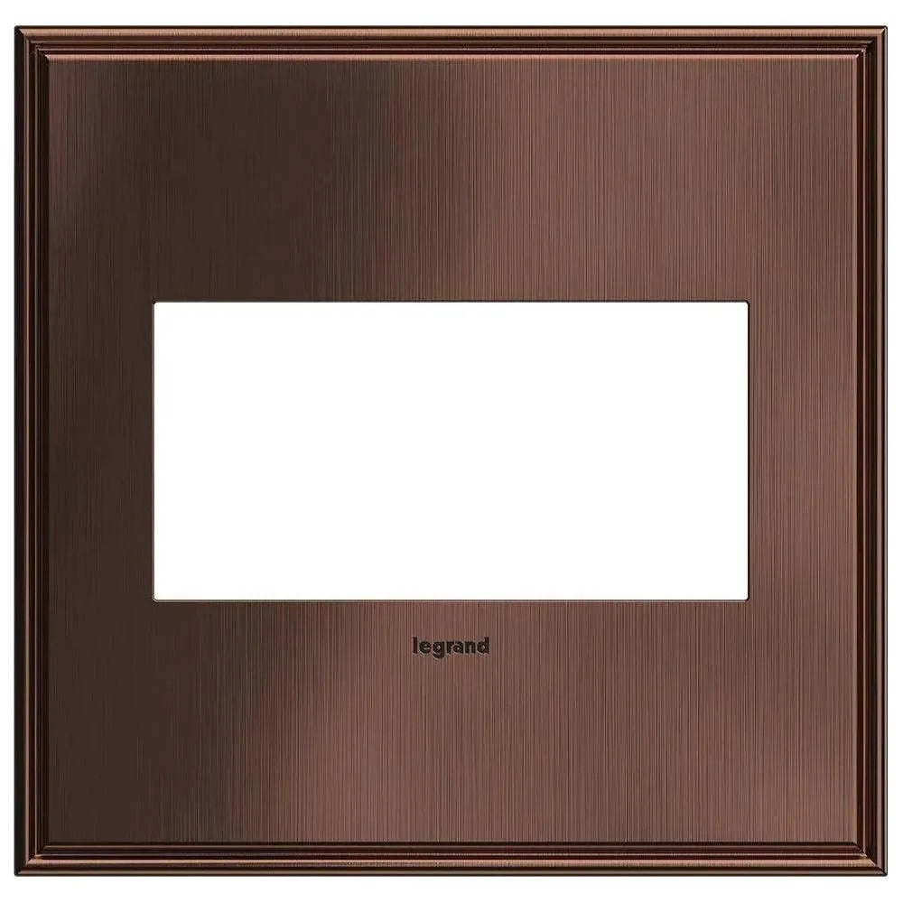 Legrand - adorne® Cast Metal Two-Gang Screwless Wall Plate - AWC2GMAC4 | Montreal Lighting & Hardware