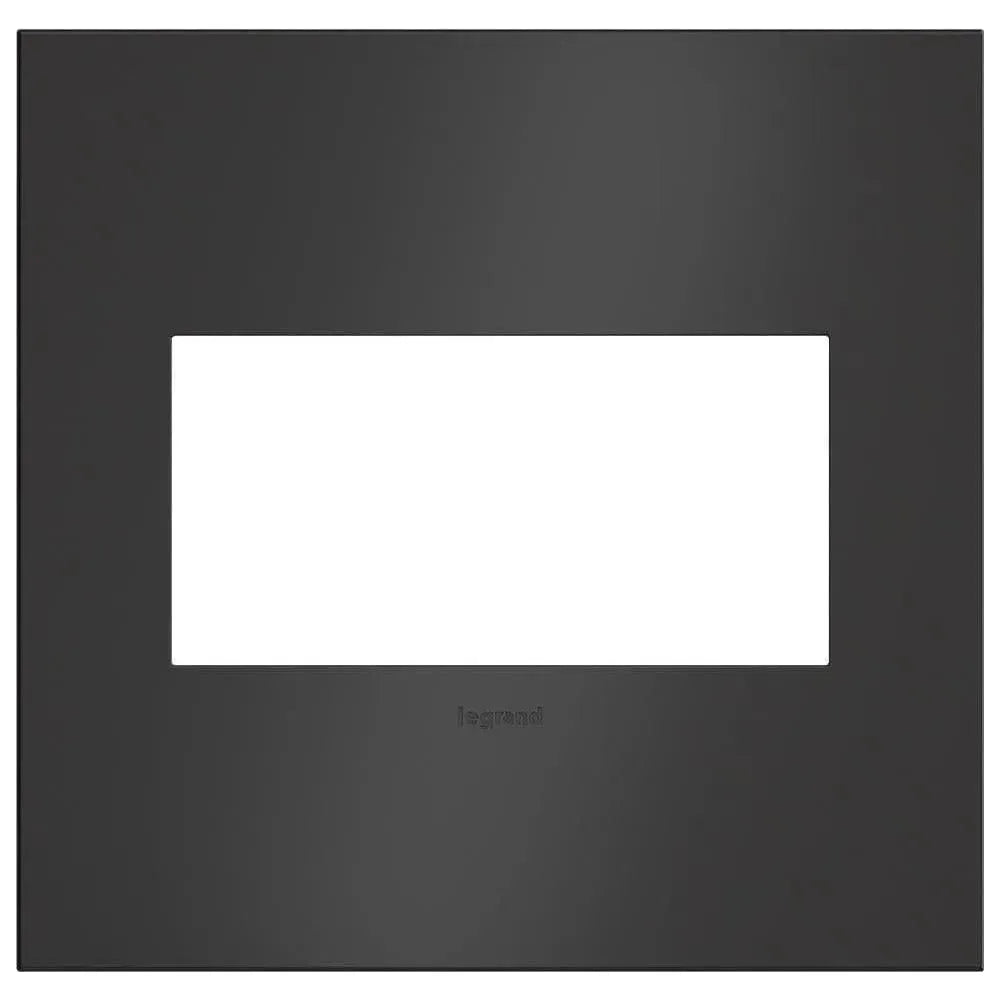 Legrand - adorne® Cast Metal Two-Gang Screwless Wall Plate - AWC2GSBL4 | Montreal Lighting & Hardware