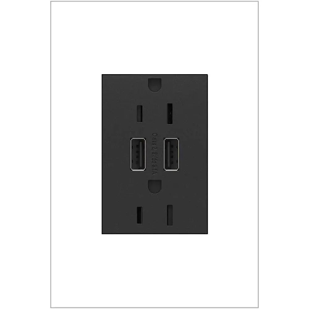 Legrand - adorne® Dual-USB Outlet - ARTRUSB153G4 | Montreal Lighting & Hardware