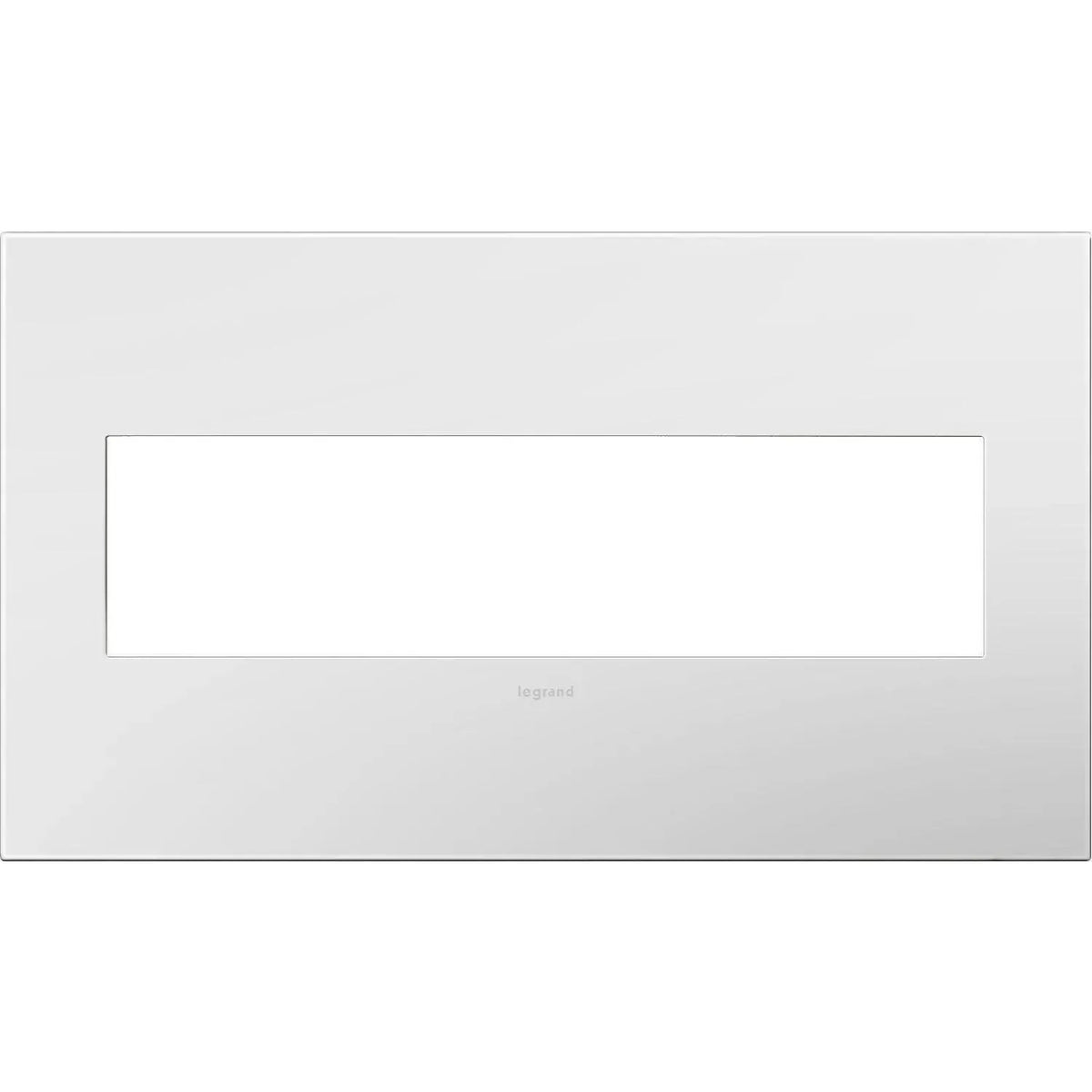 Legrand - adorne® Plastic Four-Gang Screwless Wall Plate - AWP4GWH4 | Montreal Lighting & Hardware