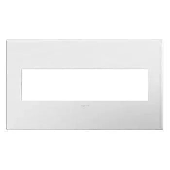 Legrand - adorne® Plastic Four-Gang Screwless Wall Plate - AWP4GWHW4 | Montreal Lighting & Hardware