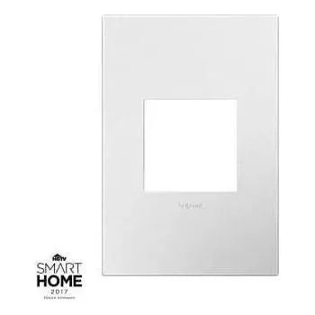 Legrand - adorne® Plastic One-Gang Screwless Wall Plate - AWP1G2WHW10 | Montreal Lighting & Hardware