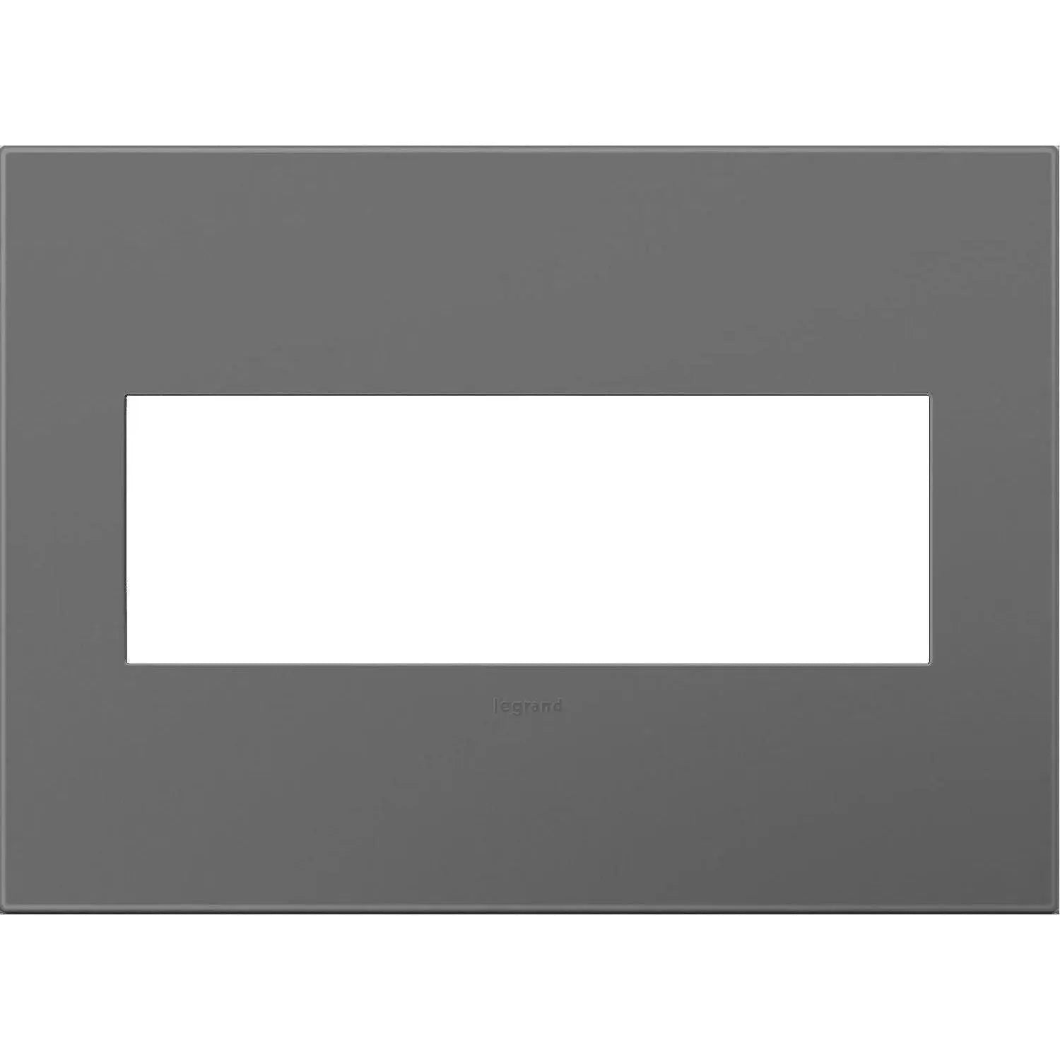 Legrand - adorne® Plastic Three-Gang Screwless Wall Plate - AWP3GMG4 | Montreal Lighting & Hardware