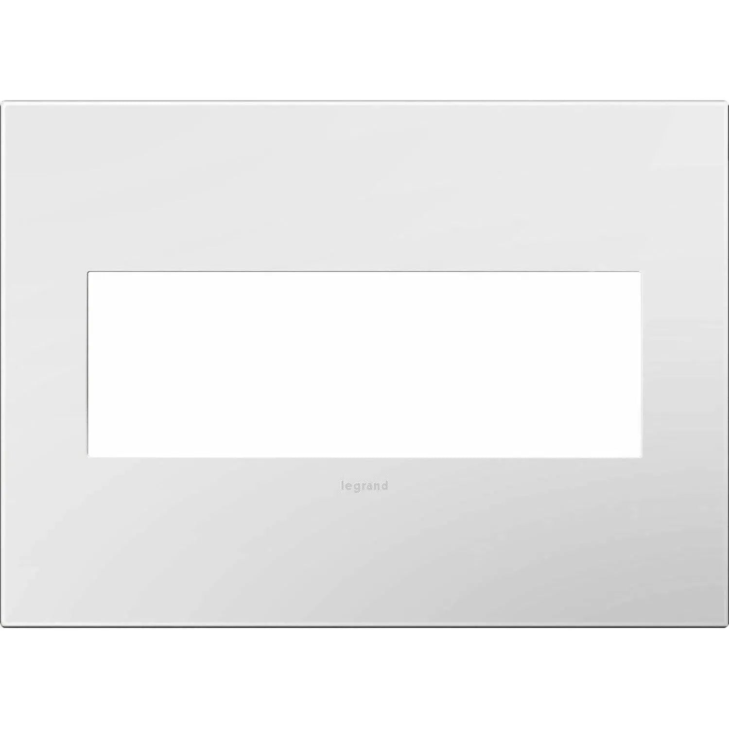 Legrand - adorne® Plastic Three-Gang Screwless Wall Plate - AWP3GWH4 | Montreal Lighting & Hardware