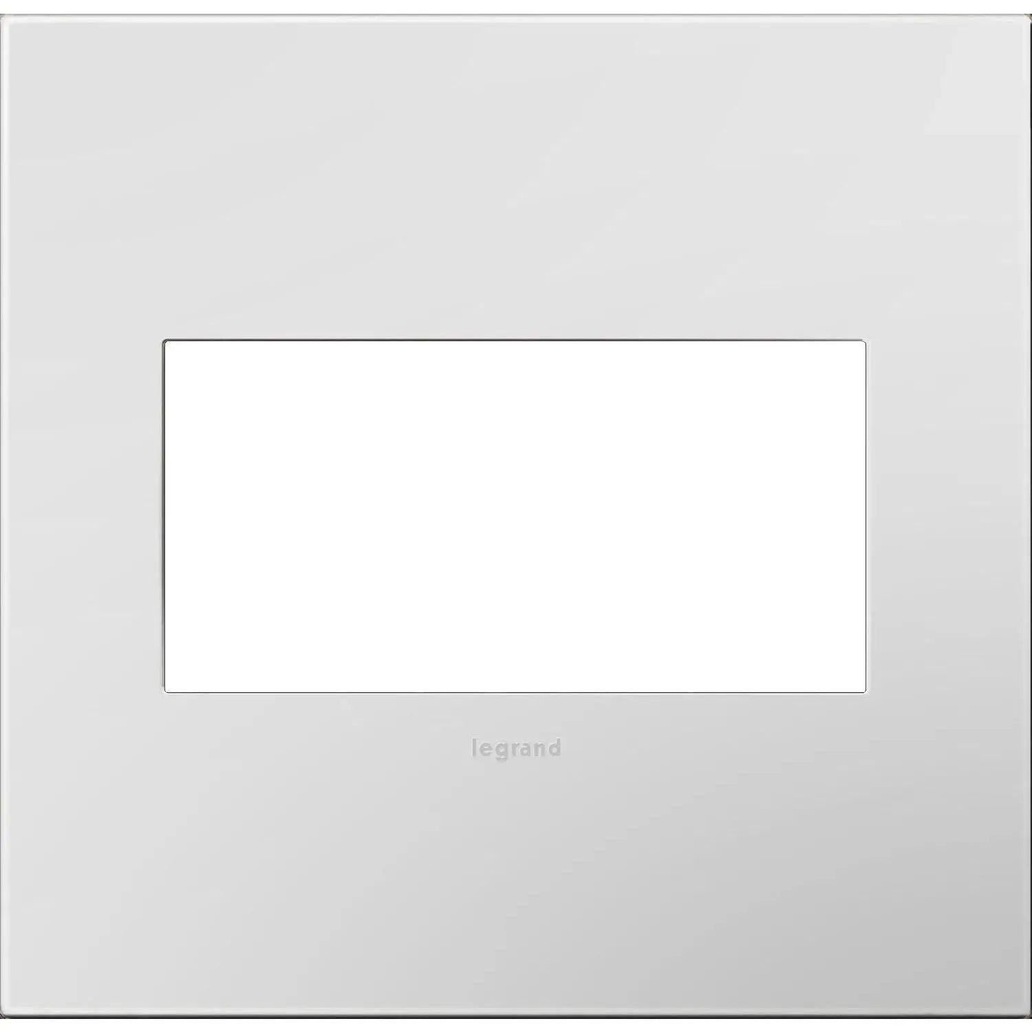 Legrand - adorne® Plastic Two-Gang Screwless Wall Plate - AWP2GPW4 | Montreal Lighting & Hardware