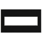 Legrand - adorne® Real Materials Four-Gang Screwless Wall Plate - AWM4GBLS4 | Montreal Lighting & Hardware