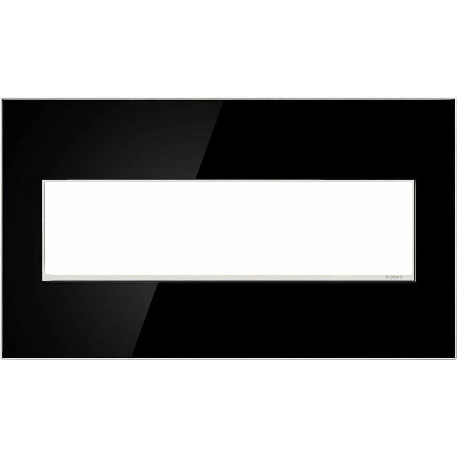 Legrand - adorne® Real Materials Four-Gang Screwless Wall Plate - AWM4GMB4 | Montreal Lighting & Hardware