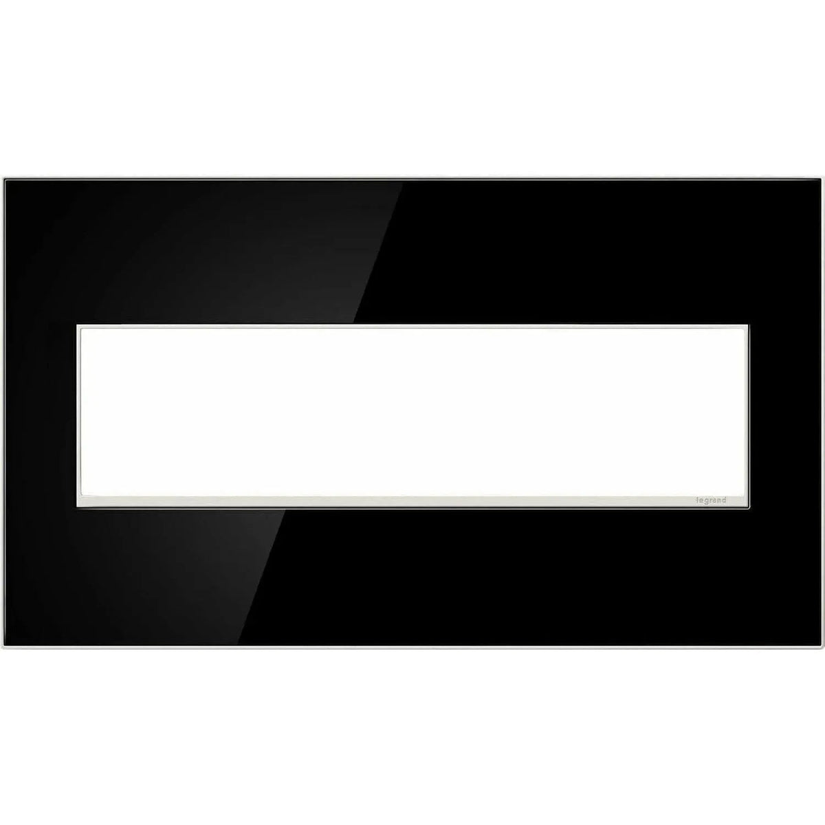 Legrand - adorne® Real Materials Four-Gang Screwless Wall Plate - AWM4GMB4 | Montreal Lighting & Hardware