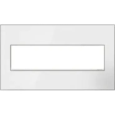 Legrand - adorne® Real Materials Four-Gang Screwless Wall Plate - AWM4GMWW4 | Montreal Lighting & Hardware