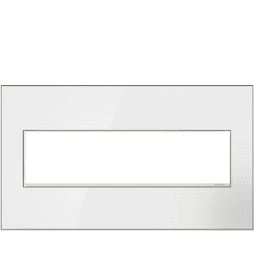 Legrand - adorne® Real Materials Four-Gang Screwless Wall Plate - AWM4GMWW4 | Montreal Lighting & Hardware