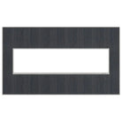 Legrand - adorne® Real Materials Four-Gang Screwless Wall Plate - AWM4GRG4 | Montreal Lighting & Hardware