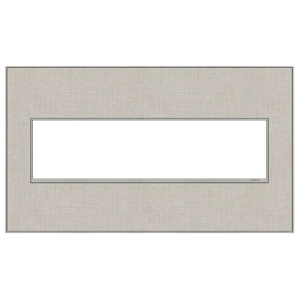 Legrand - adorne® Real Materials Four-Gang Screwless Wall Plate - AWM4GTL4 | Montreal Lighting & Hardware