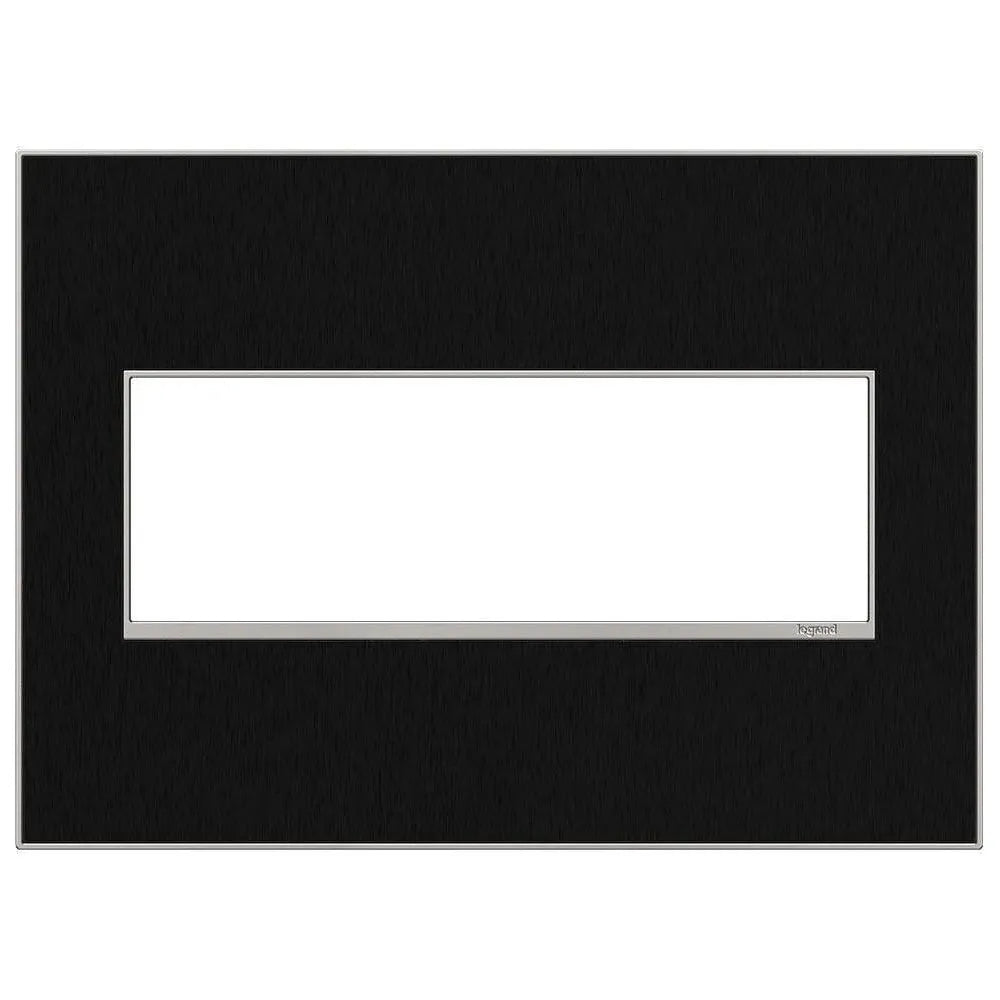 Legrand - adorne® Real Materials Three-Gang Screwless Wall Plate - AWM3GBLS4 | Montreal Lighting & Hardware