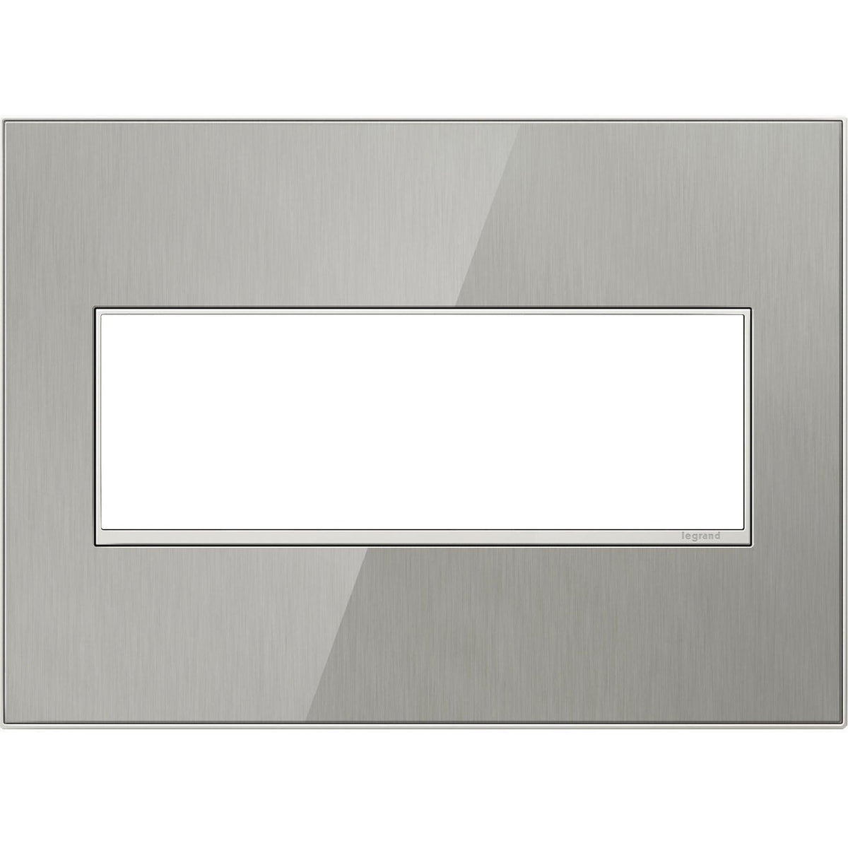Legrand - adorne® Real Materials Three-Gang Screwless Wall Plate - AWM3GMS4 | Montreal Lighting & Hardware