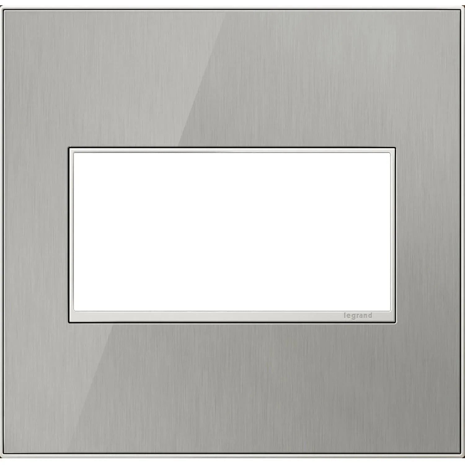 Legrand - adorne® Real Materials Two-Gang Screwless Wall Plate - AWM2GMS4 | Montreal Lighting & Hardware