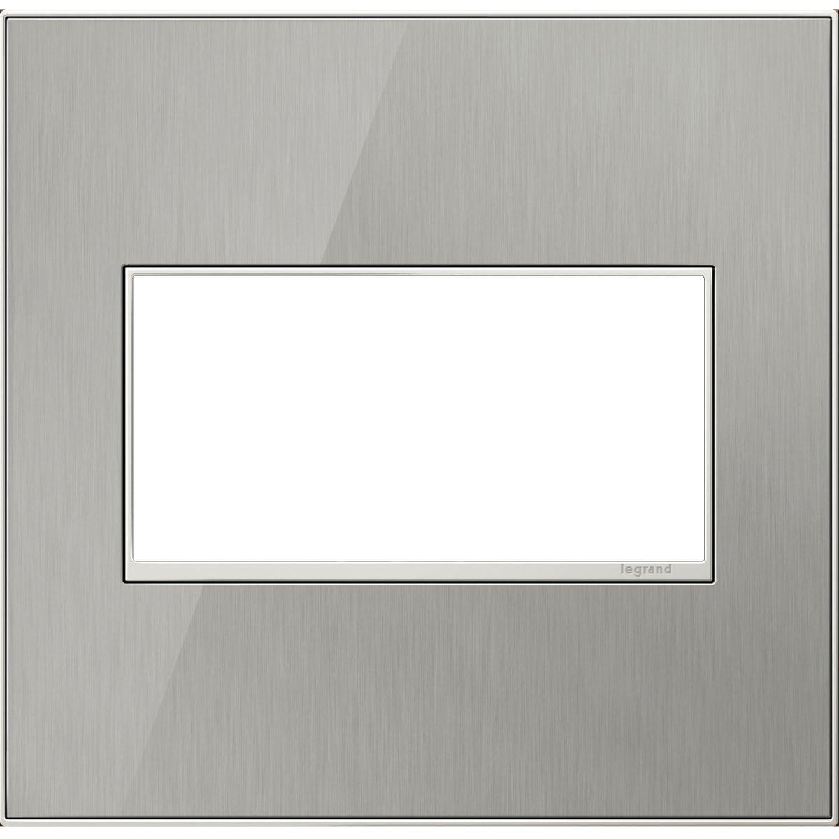 Legrand - adorne® Real Materials Two-Gang Screwless Wall Plate - AWM2GMS4 | Montreal Lighting & Hardware