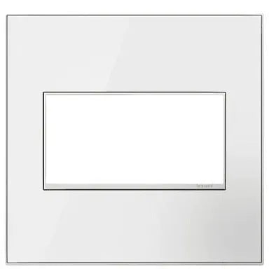 Legrand - adorne® Real Materials Two-Gang Screwless Wall Plate - AWM2GMWW4 | Montreal Lighting & Hardware