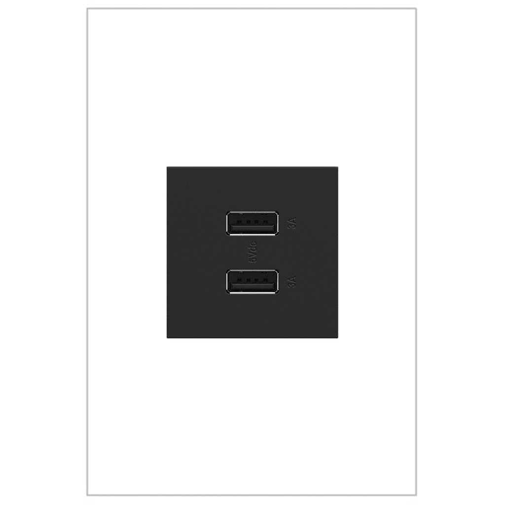 Legrand - adorne® Ultra-Fast USB Type A/A Outlet - ARUSB2AA6G4 | Montreal Lighting & Hardware
