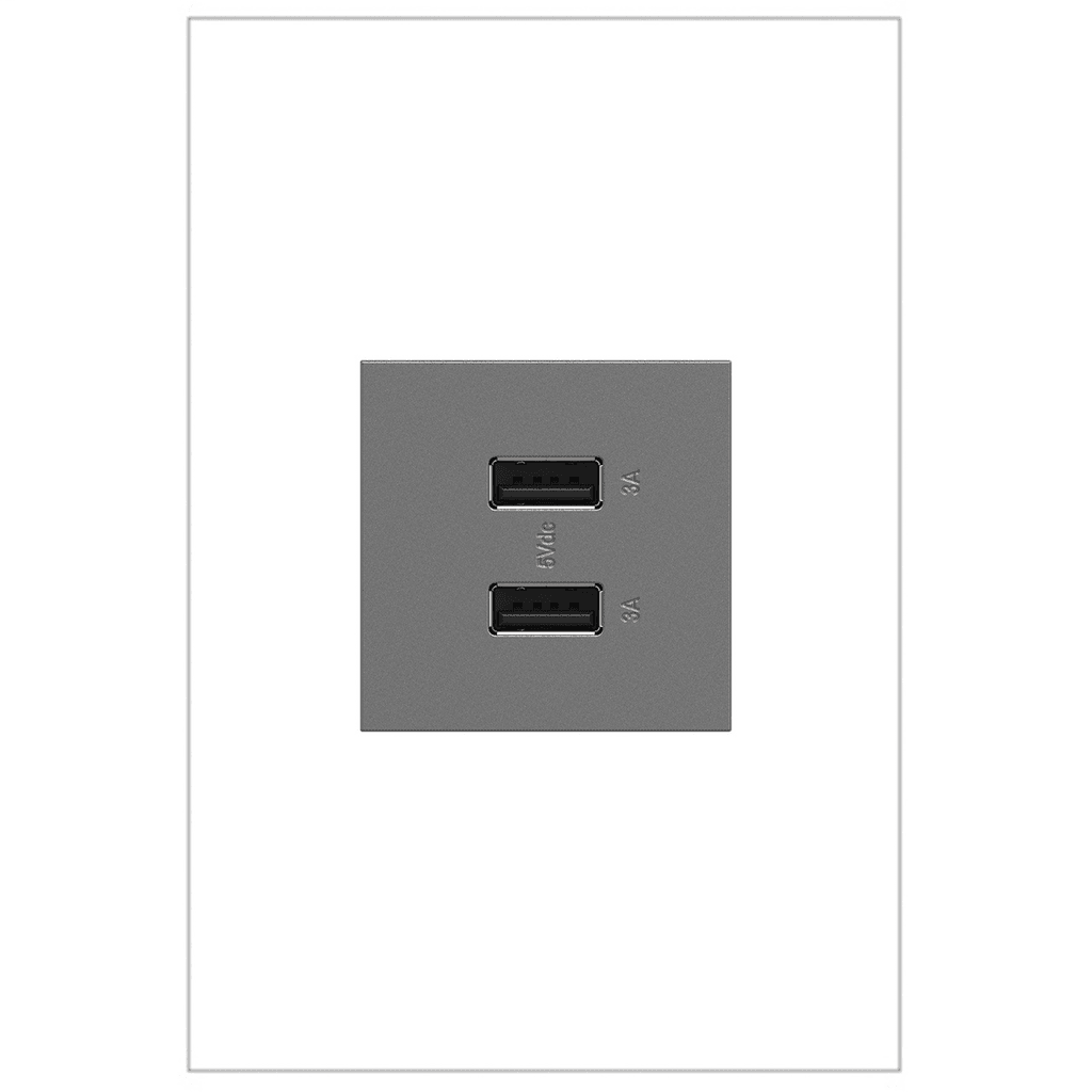Legrand - adorne® Ultra-Fast USB Type A/A Outlet - ARUSB2AA6M4 | Montreal Lighting & Hardware