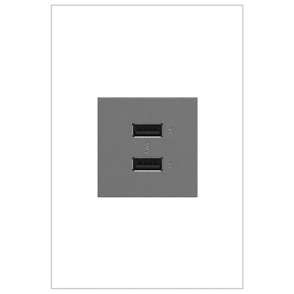 Legrand - adorne® Ultra-Fast USB Type A/A Outlet - ARUSB2AA6M4 | Montreal Lighting & Hardware