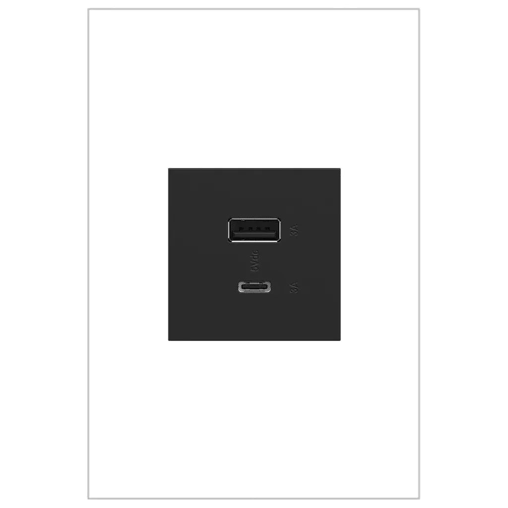 Legrand - adorne® Ultra-Fast USB Type A/C Outlet - ARUSB2AC6G4 | Montreal Lighting & Hardware