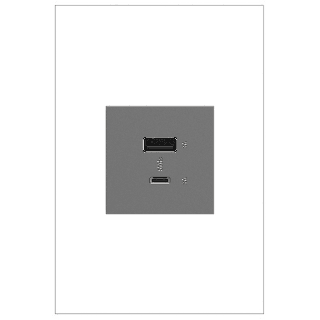 Legrand - adorne® Ultra-Fast USB Type A/C Outlet - ARUSB2AC6M4 | Montreal Lighting & Hardware
