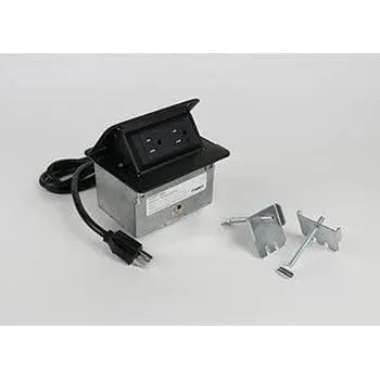 Legrand - Cord Ended DeQuorum™ Single-Flip Up Unit - DQFP15BK | Montreal Lighting & Hardware