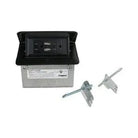 Legrand - Field Wired DeQuorum Single Flip Up Unit With USB - DQFF15UBK | Montreal Lighting & Hardware