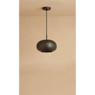 Dounia Home - DH-LILSAUPEN-SM-MGM - Lila Saucer Pendant Light - Matte Gun Metal
